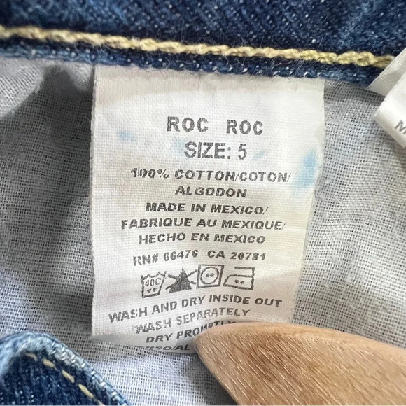 Tommy Jeans Straight Leg Junior Size 5/32 Dark Wash - Picture 5 of 5